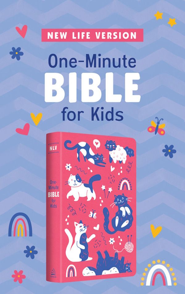 NLV One-Minute Bible for Kids, Flexible DiCarta, Playful Cat NLV One-Minute Bible for Kids, Flexible DiCarta, Playful Cat