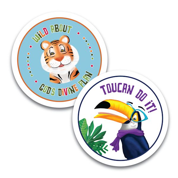 Untangled VBS Critter Stickers  (pk of 12)