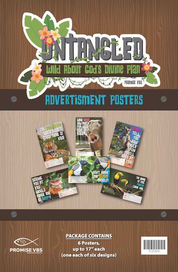 Untangled VBS Advertising Posters  (pk of 6) Untangled VBS Advertising Posters  (pk of 6)