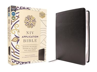 NIV Application Bible, European Bonded Leather, Black