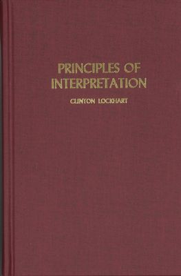 Principles of Interpretation, Hardcover
