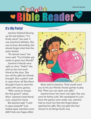 Summer Immerse Early Elementary Weekly Bible Reader (take-home)