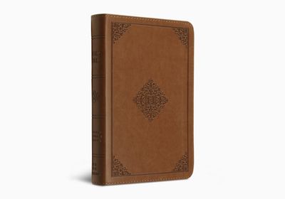 ESV Compact Bible, TruTone, English Saddle, Ornament Design