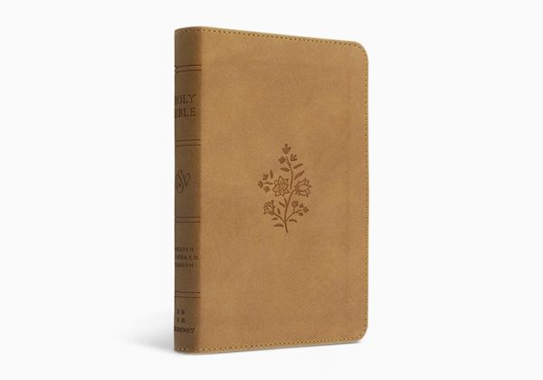 ESV Compact Bible, TruTone, Nubuck Caramel, Wildflower Design ESV Compact Bible, TruTone, Nubuck Caramel, Wildflower Design