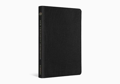 ESV New Testament with Psalms and Proverbs, Genuine Leather, Black
