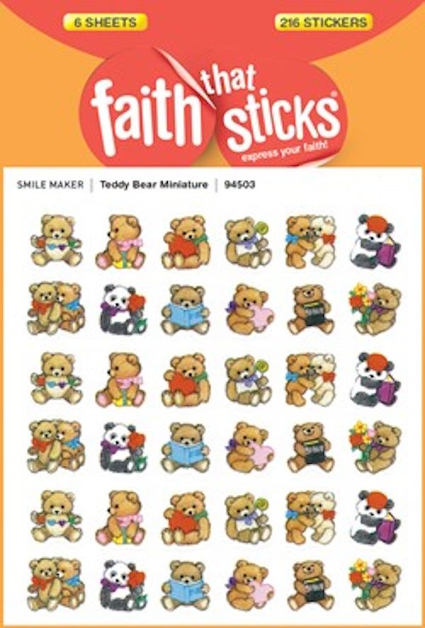 Teddy Bear Miniature Stickers
