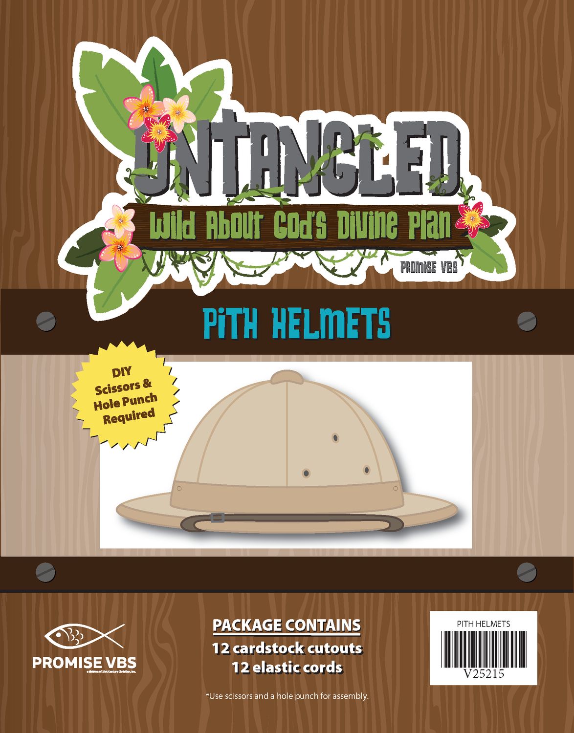Untangled VBS Pith Helmets (pk of 12)
