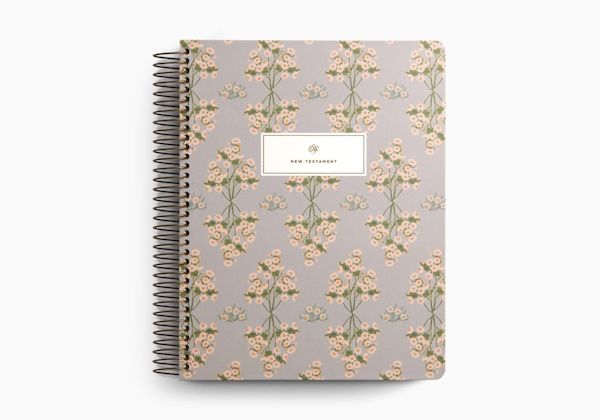 ESV Spiral-Bound Journaling Bible, New Testament, Hardcover, Artwork by Lulie Wallace