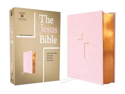 ESV Jesus Bible, Leathersoft over Board, Pink ESV Jesus Bible, Leathersoft over Board, Pink