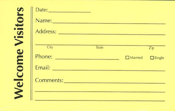 Visitor Cards (100 per pkg)