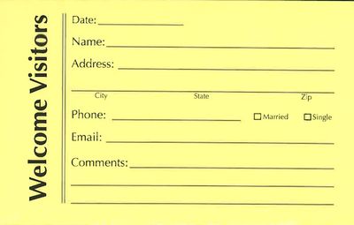 Visitor Cards (100 per pkg)