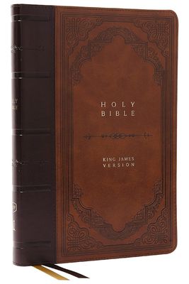 KJV Thinline Giant Print Bible, Leathersoft, Brown
