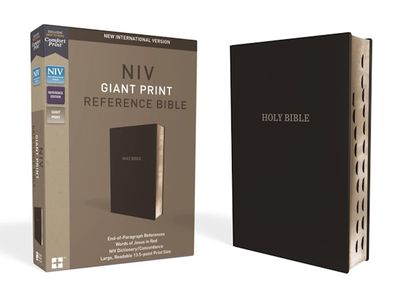 NIV Giant Print Reference Bible, Leather-Look, Black, Indexed NIV Giant Print Reference Bible, Leather-Look, Black, Indexed