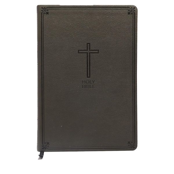 NKJV Value Thinline Bible, Leathersoft, Charcoal
