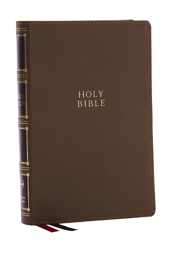 NKJV Compact Center-Column Reference Bible, Leathersoft, Brown NKJV Compact Center-Column Reference Bible, Leathersoft, Brown