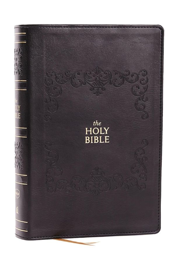 NKJV Personal Size Giant Print Bible, Leathersoft, Black