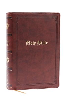 NKJV Personal Size Giant Print Bible, Leathersoft, Brown