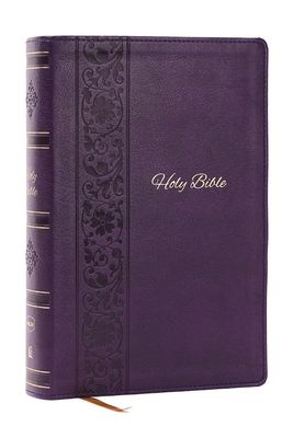 NKJV Personal Size Giant Print Bible, Leathersoft, Purple
