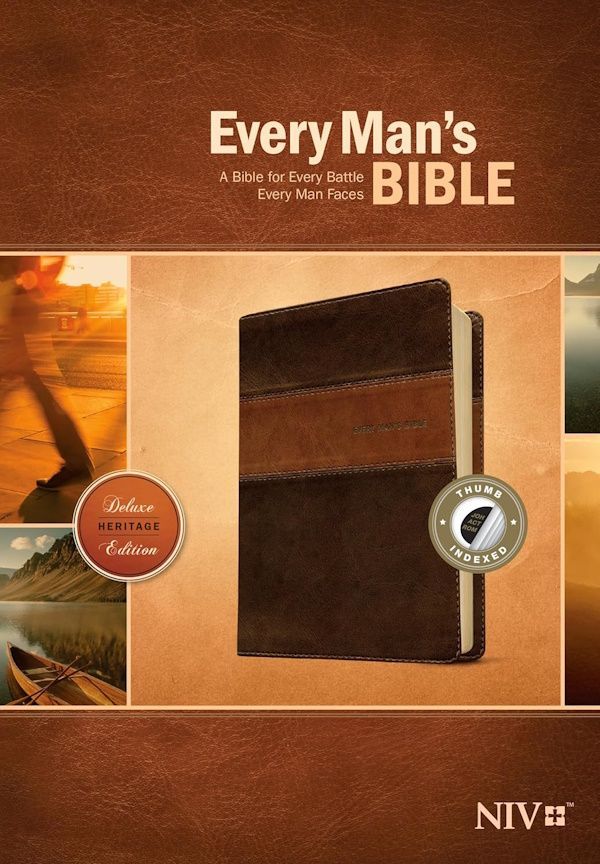 NIV Every Man's Bible, Leathersoft, Granite, Indexed