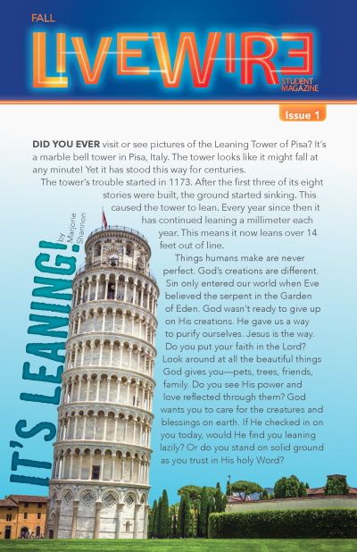 Fall Immerse PreTeen Live Wire (take-home)