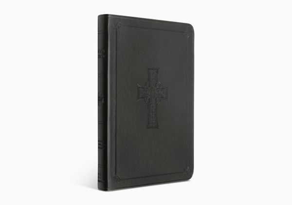 ESV Value Thinline Bible, TruTone®, Charcoal, Celtic Cross Design