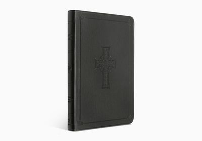 ESV Value Thinline Bible, TruTone®, Charcoal, Celtic Cross Design