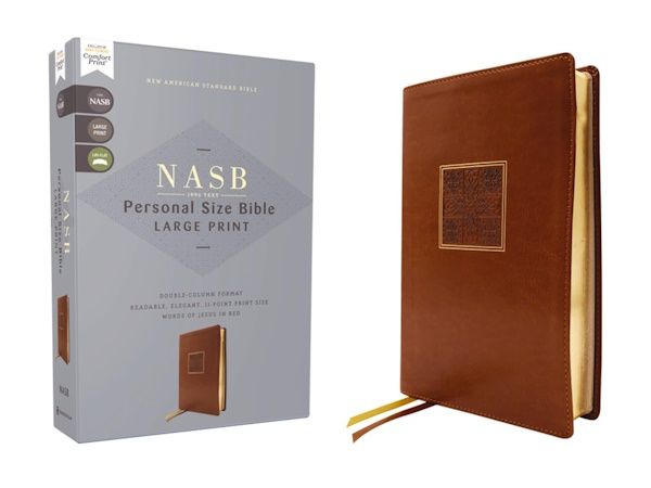NASB '95 Large Print Personal Size Bible, Leathersoft, Brown