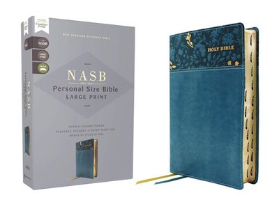 NASB '95 Large Print Personal Size Bible, Leathersoft, Teal, Indexed