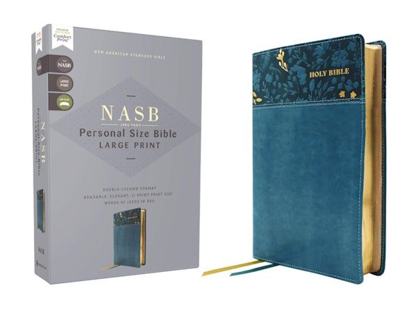 NASB '95 Large Print Personal Size Bible, Leathersoft, Teal