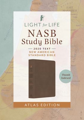 NASB '20 Light for Life Study Bible - Atlas Edition, Flexible DiCarta, Mocha Brown, Indexed