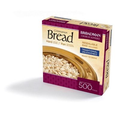 Communion Bread Traditional Unleavened  ( 500 individual pieces, Hard Bread )  *NON-RETURNABLE*