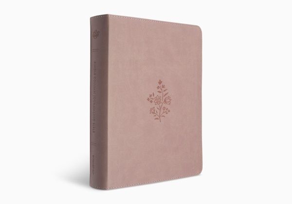 ESV Single Column Journaling Bible®, TruTone, Blush Rose, Wildflower Design