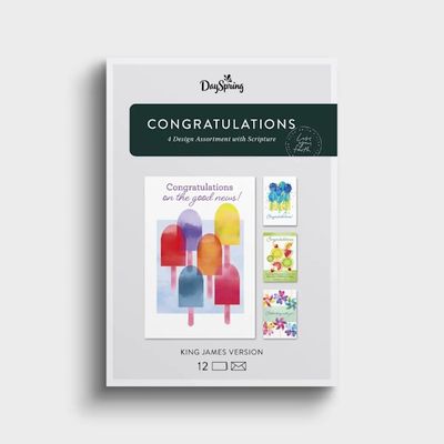 Boxed Cards - Congratulations -  Bright Celebrations, KJV