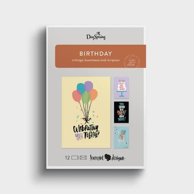 Boxed Cards - Birthday - Celebrating You (Katygirl Designs)