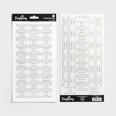Bible Index Tabs - Traditional