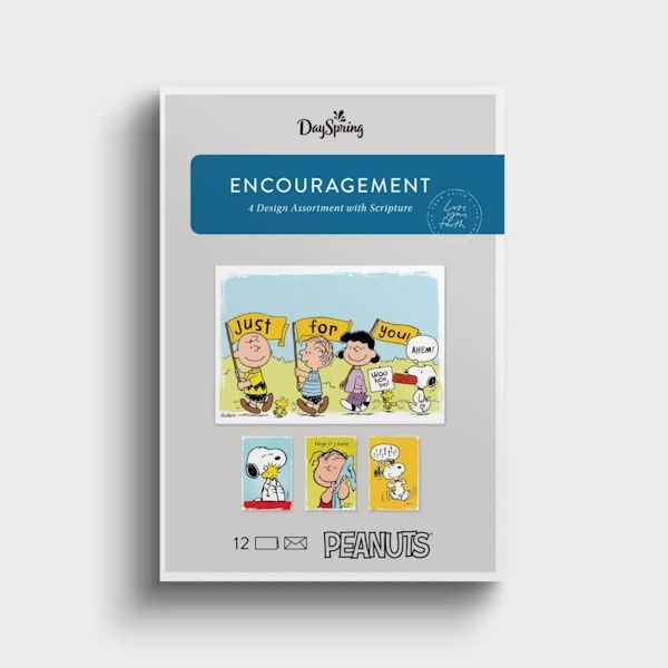 Boxed Cards - Encourage - Peanuts/Just Thinking