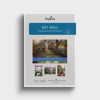 Boxed Cards - Get Well - Garden Thomas Kinkade, KJV