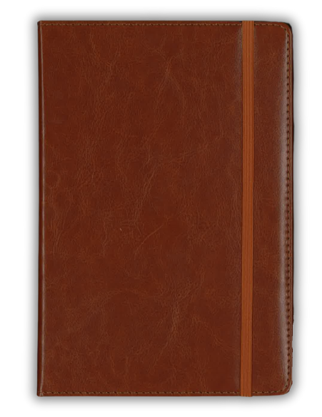 Lined Journal - Faux Leather Hardcover, Brown