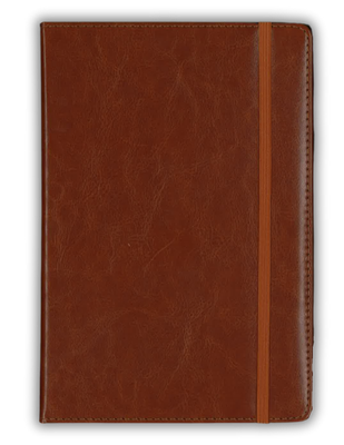 Lined Journal - Faux Leather Hardcover, Brown