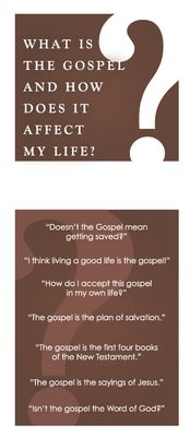 Tract - What Is the Gospel and How Does It Affect My Life? (Pack of 25)