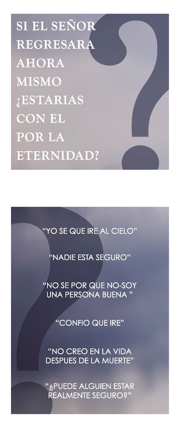 Tract - If The Lord Returned Right Now, Would You Be With Him for Eternity? Spanish Edition (Pack of 25) (Si El Senor Regresara Ahora Mismo Estaria Con El Por Las Eternidad?)