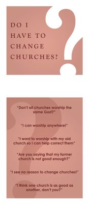 Tract - Do I Have to Change Churches? (Pack of 25)