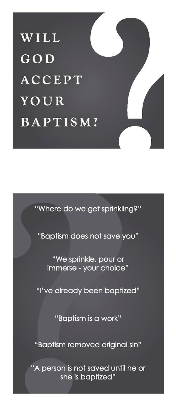 Tract - Will God Accept Your Baptism? (Pack of 25)