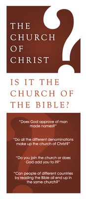 Tract - The Church of Christ—Is It the Church of the Bible? (Pack of 25)