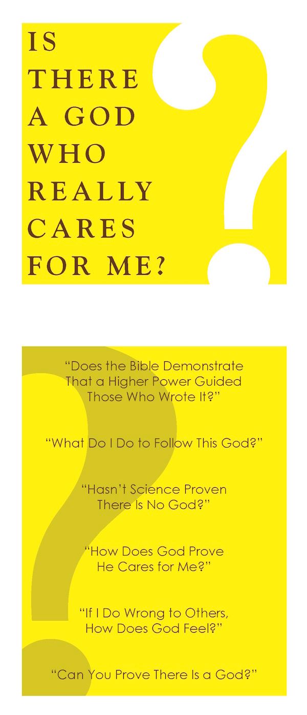 Tract - Is There a God Who Really Cares for Me? (Pack of 25)