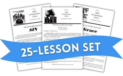 Hurt 25-Lesson Bible Correspondence Course Set by Wendell K. Freeman