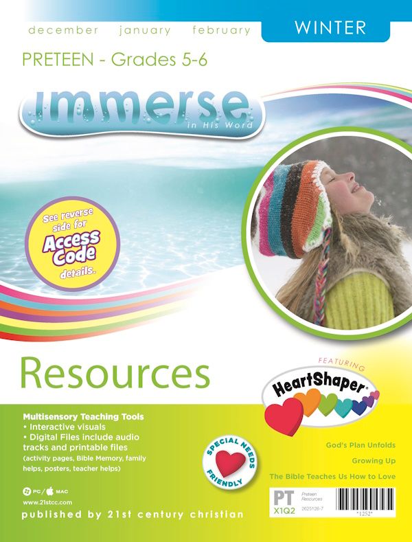 Winter Immerse PreTeen Resources Winter Immerse PreTeen Resources