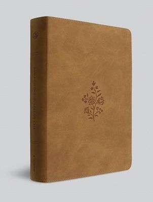 ESV Large Print Journaling Bible®, TruTone, Nubuck Caramel, Wildflower Design