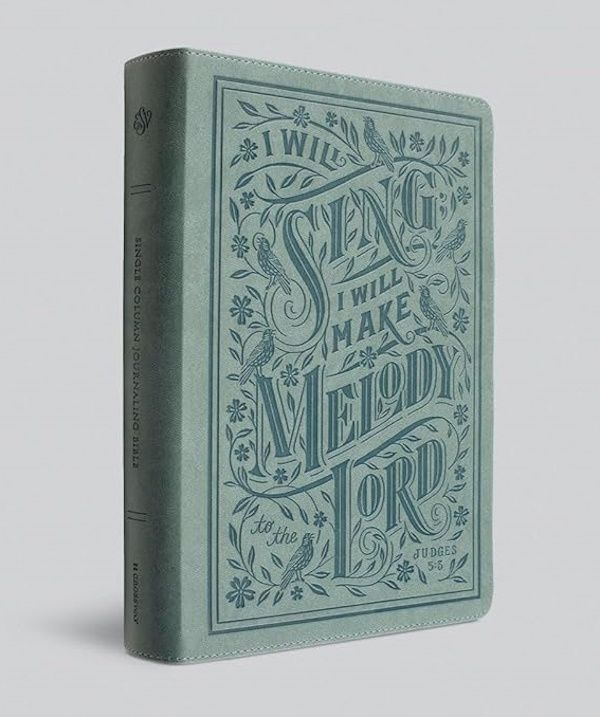 ESV Large Print Journaling Bible®, TruTone, Paris Sky, Judges 5:3 Design