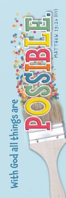 Bookmark - With God All Things Are Possible (Matthew 19:26, KJV) - Pack Of 25 Bookmark - With God All Things Are Possible (Matthew 19:26, KJV) - Pack Of 25
